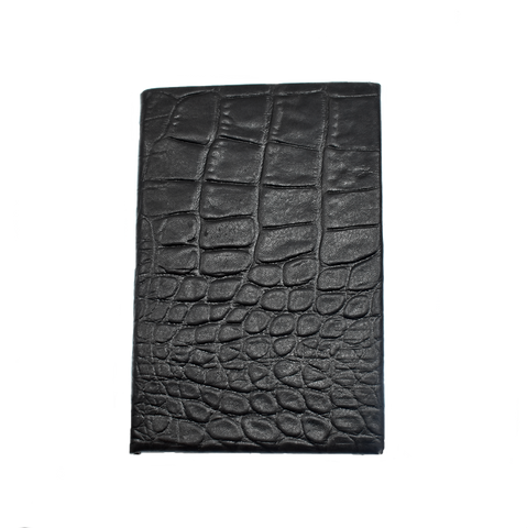 Esther Wallet Black Croc emboss leather