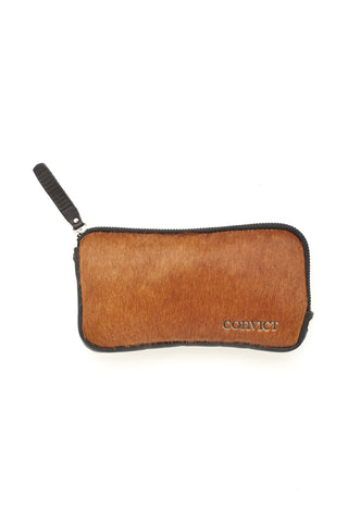 Sarah Coin Purse Brown croc emboss leather