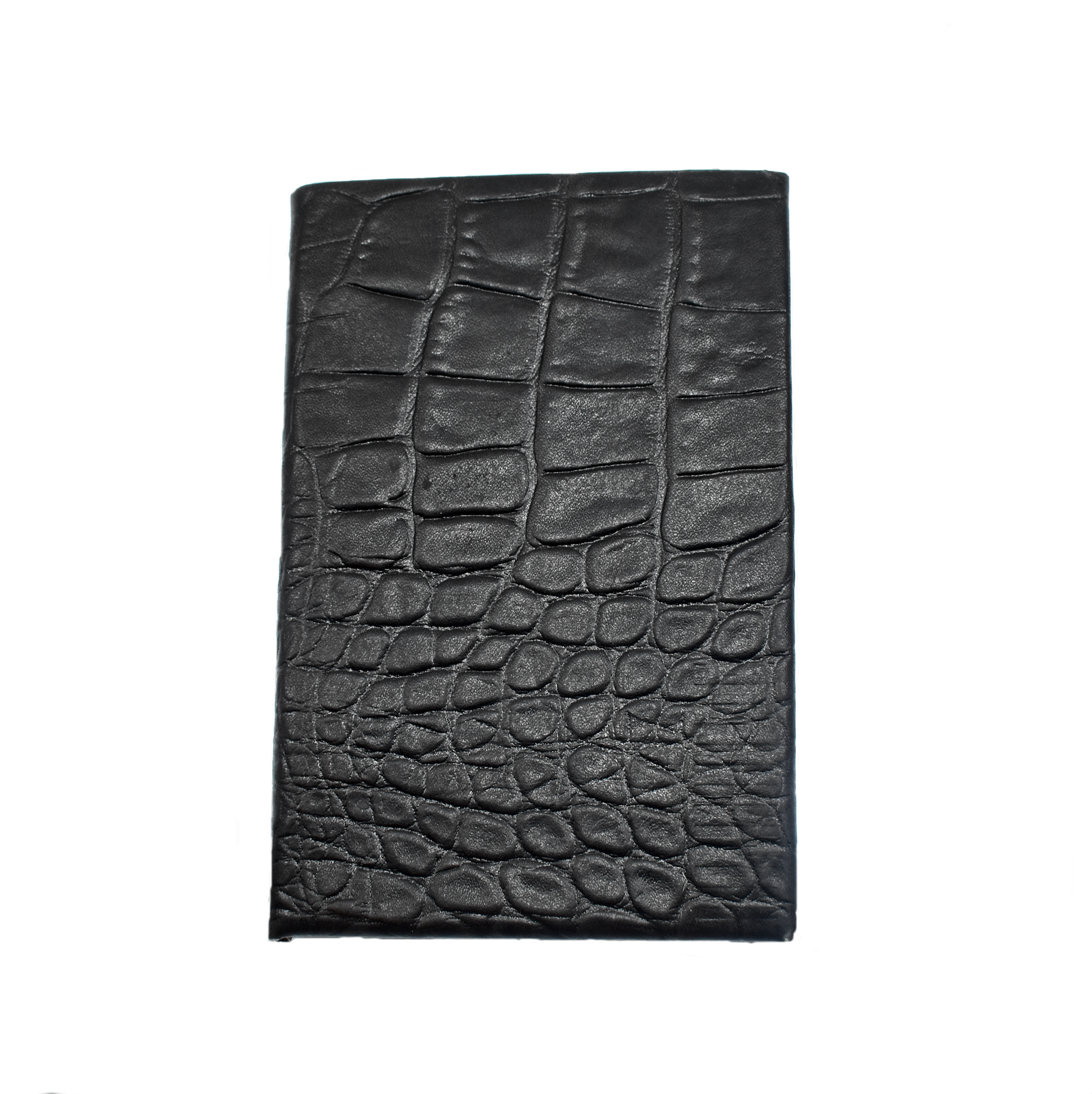 Convict passport wallet croc effect leather