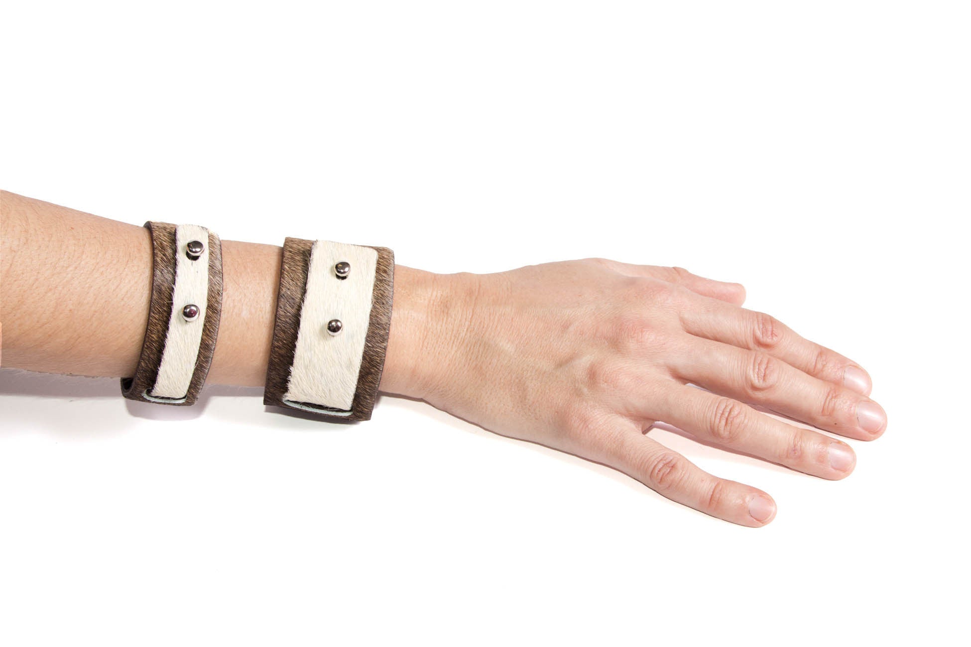 Little Bess Cuff Brown Cowhide