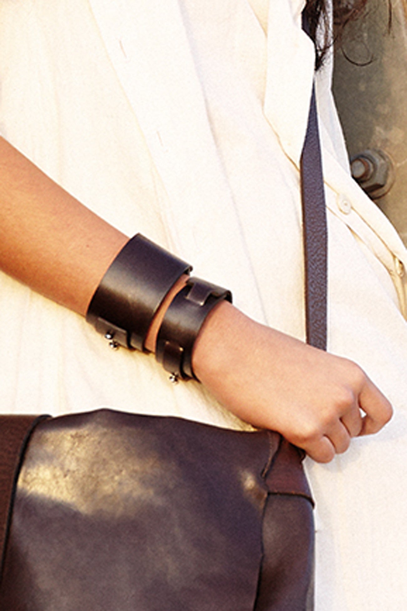 Little Bess Cuff Brown Leather