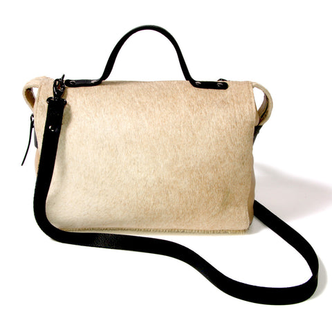 Mina Tote Black Cowhide