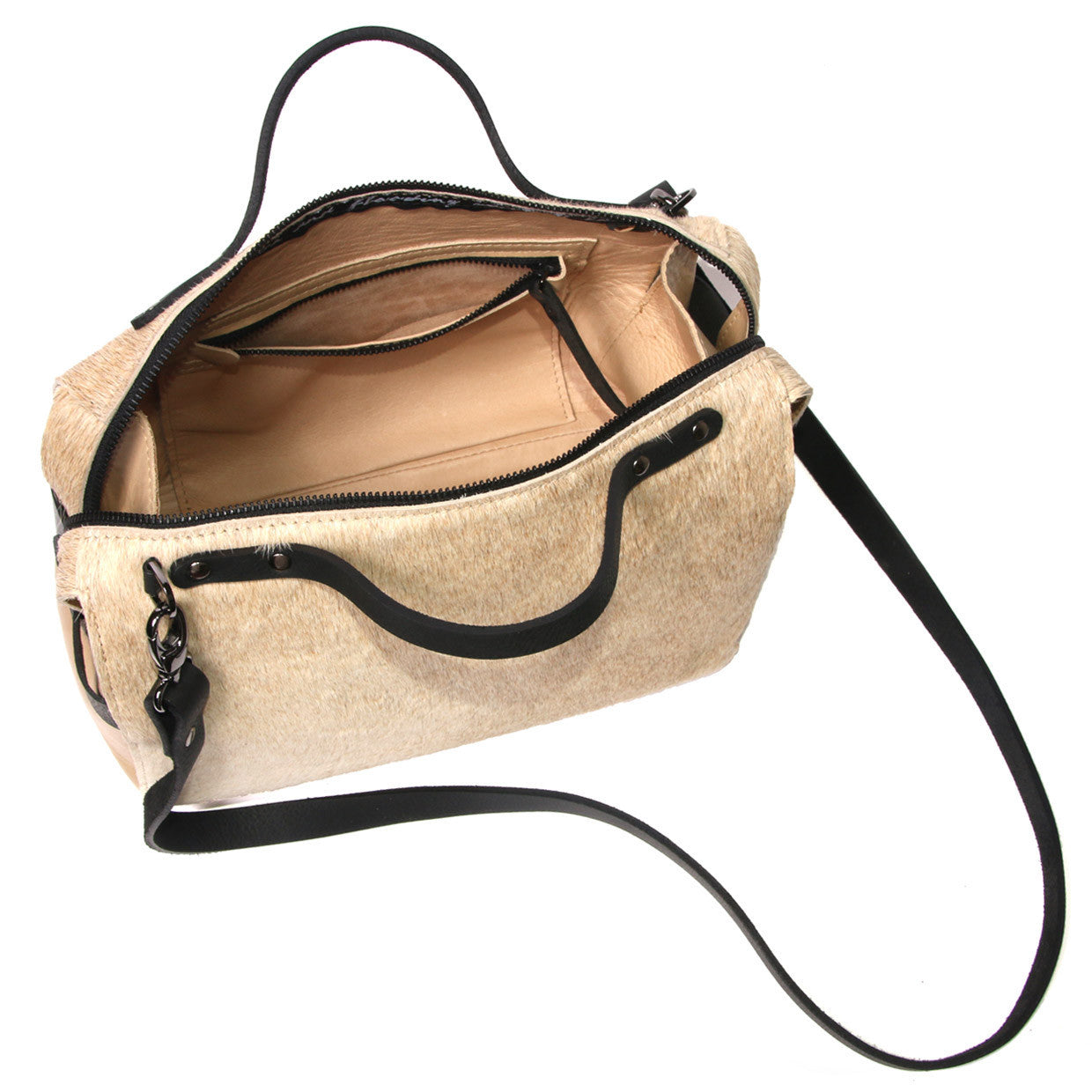 Bridget Bowler - pigskin lining with zipped internal pocket