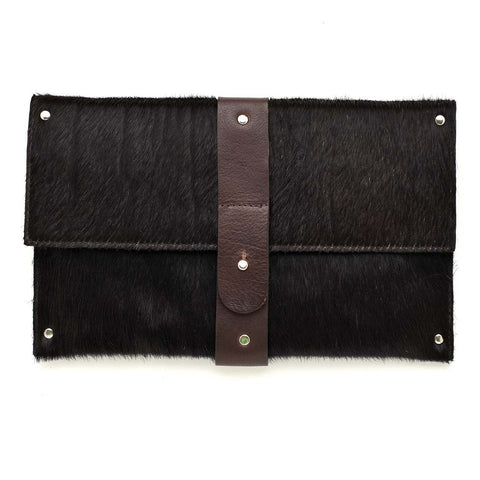 Mary Clutch Black Snake Print Leather OUT OF STOCK