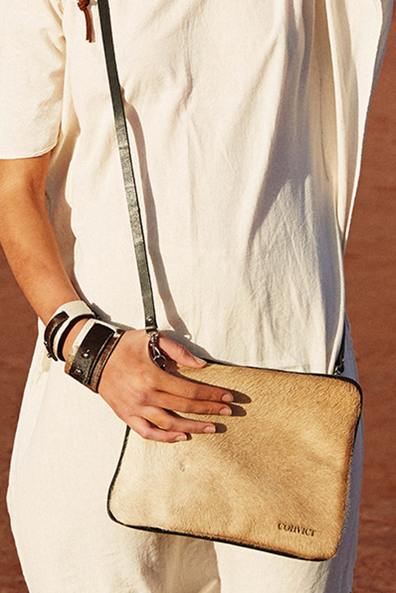 Grace Soft Cross Body Black Cowhide